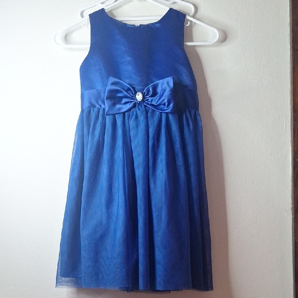 Gymboree Elegant Blue Kids Dress with Bow